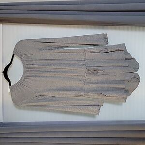 CHASER gray bell long sleeve romper sz Medium